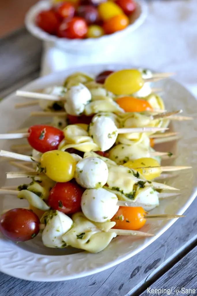 How to make Mini Tortellini Kabobs - Keeping Life Sane